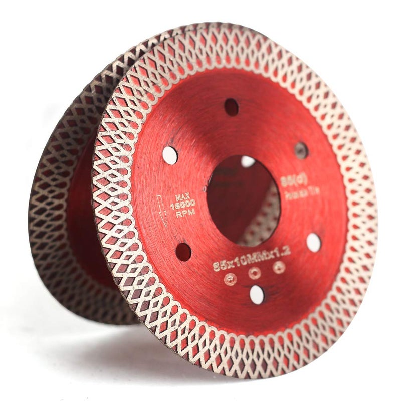 Casaverde 2 Pcs/Lot 3-3/8 Inch Diamond Porcelain Saw Blades Tile Blade for Cutting Porcelain Tile - Image 3